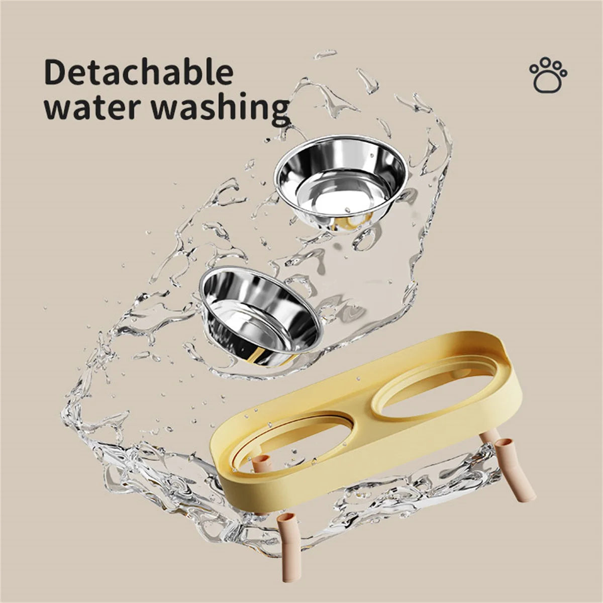 Premium Dual Elevated Bowl Set