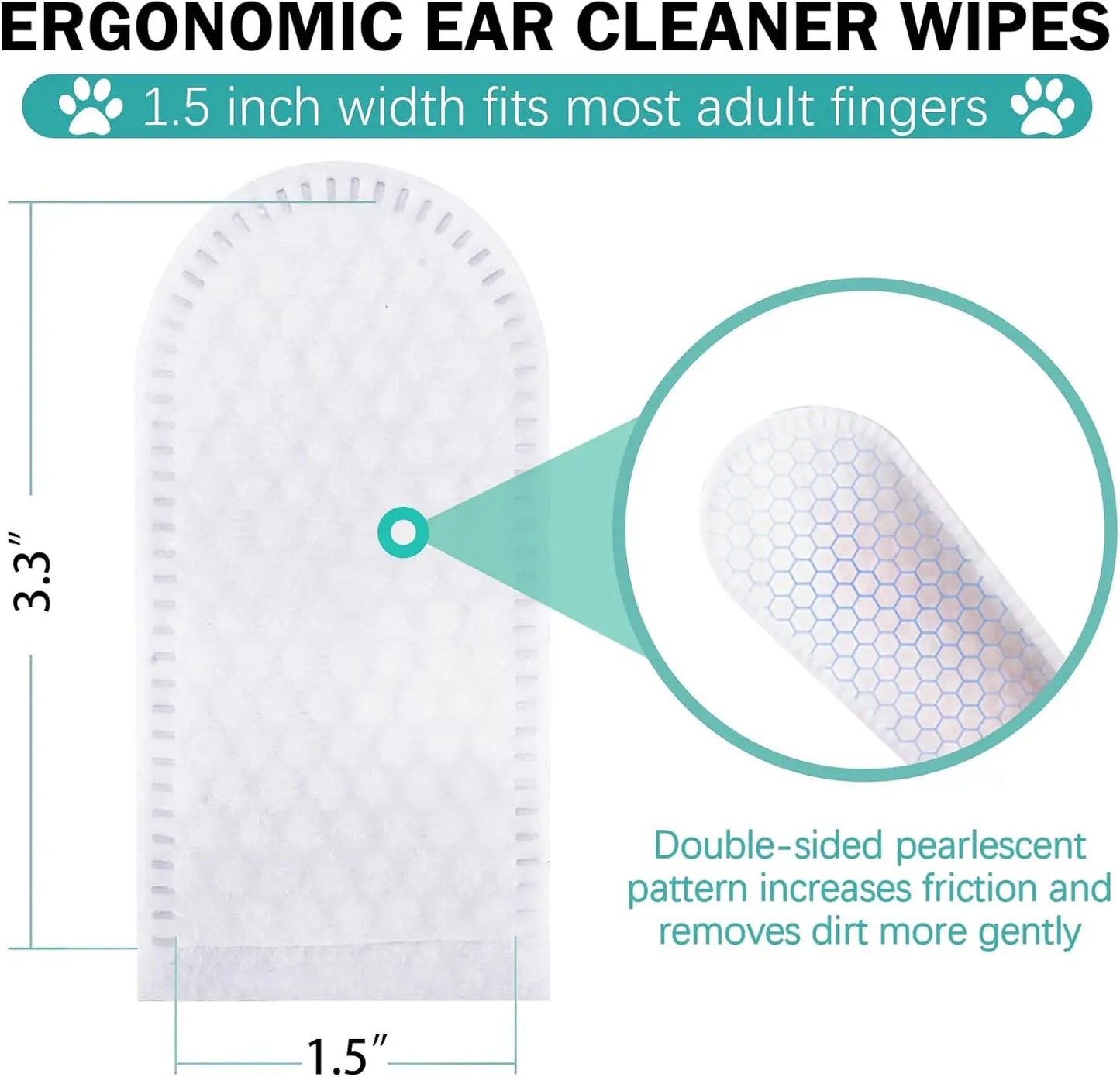 Pet Ear Finger Wipes