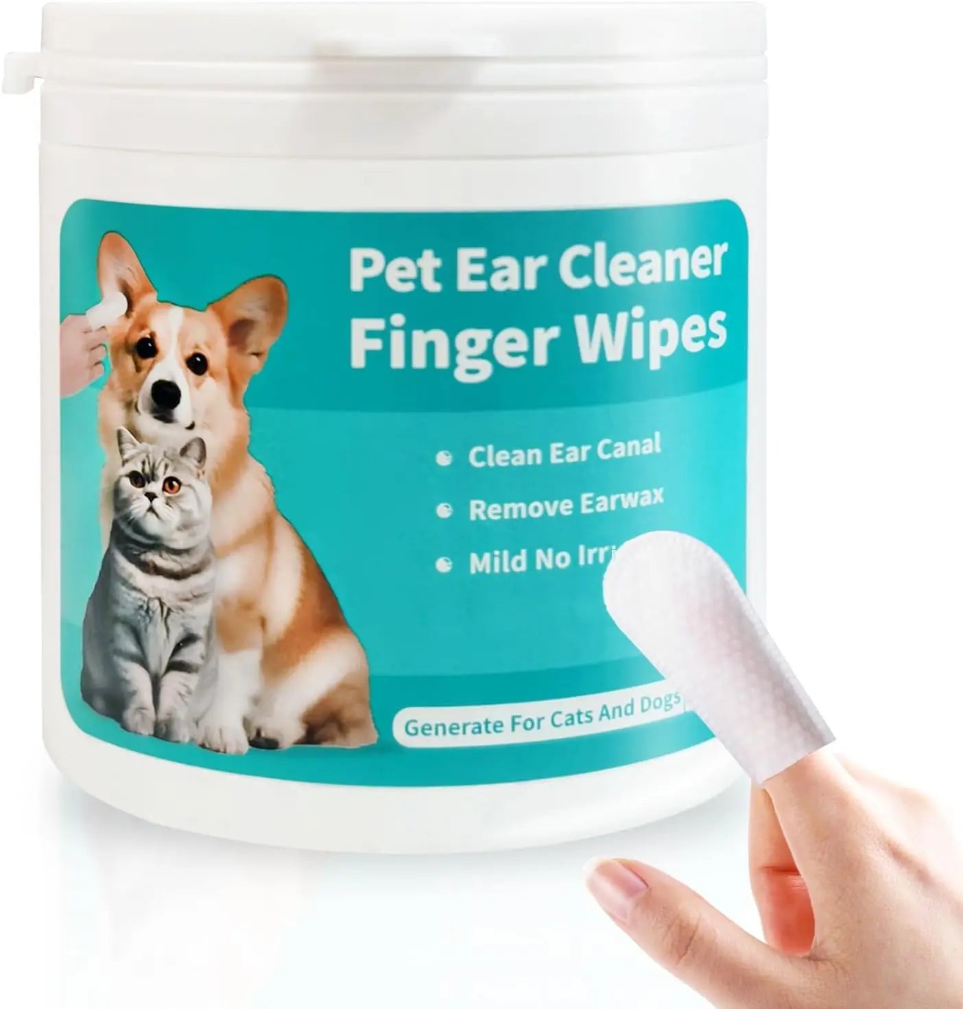 Pet Ear Finger Wipes