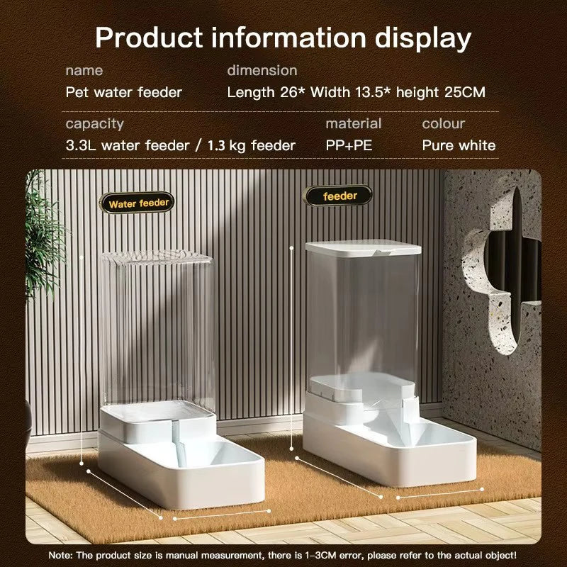 Pet Gravity Water & Food Dispenser