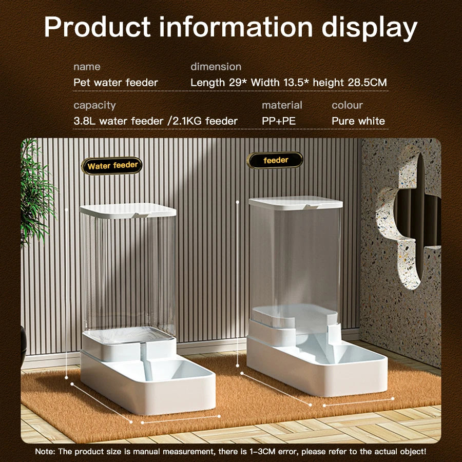 Pet Gravity Water & Food Dispenser