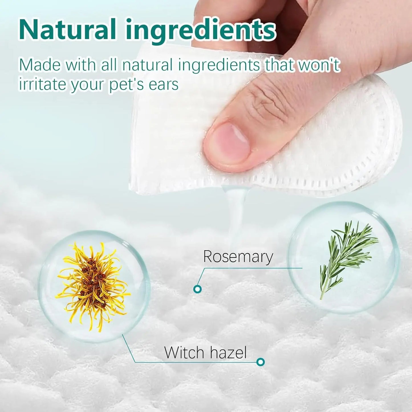 Pet Ear Finger Wipes