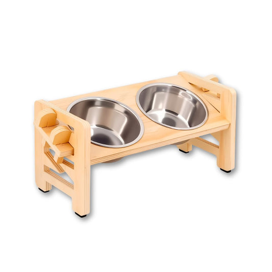 Pet Wooden Bowl Stand